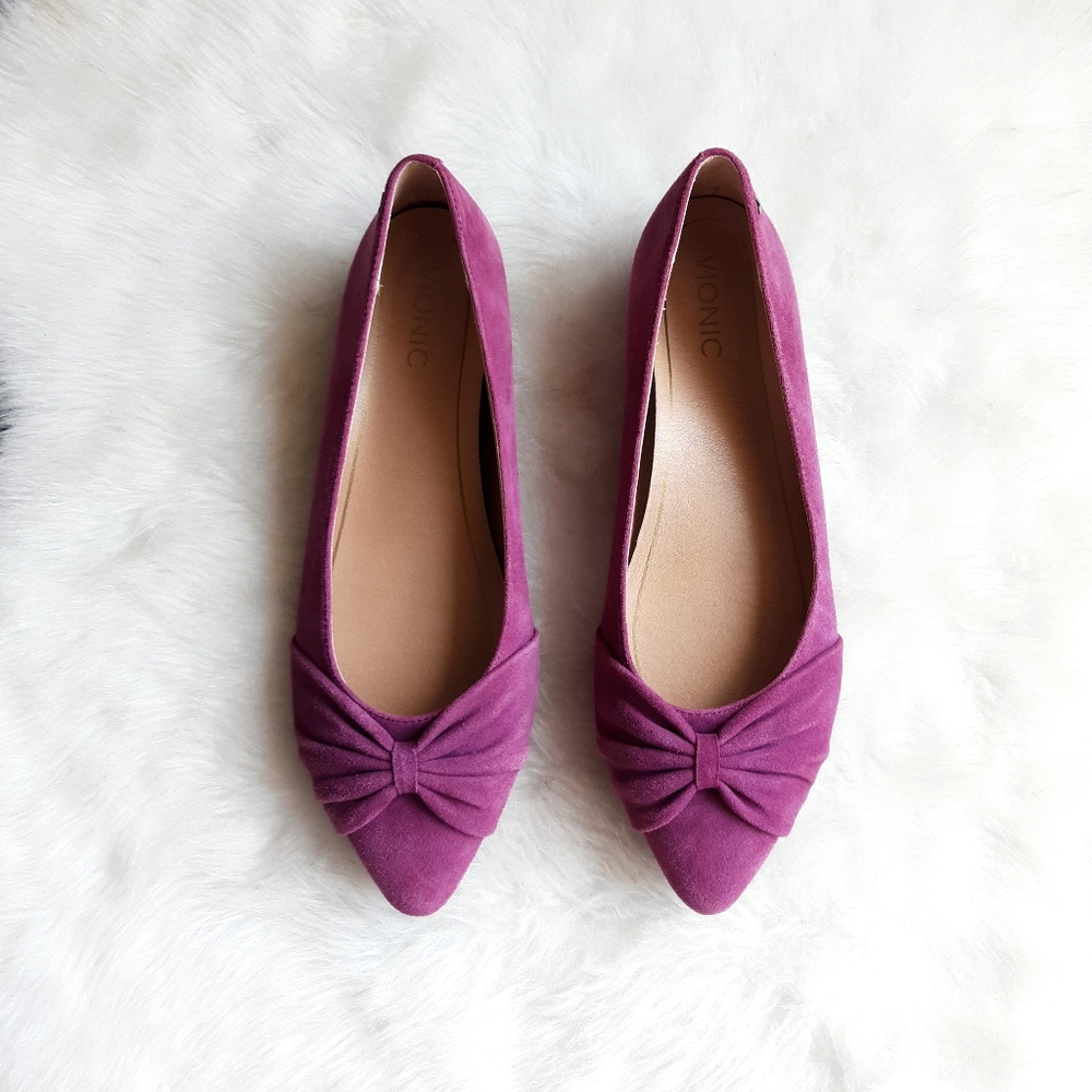 Vionic | Gem Gramercy Bow Ballet Flat - Merlot